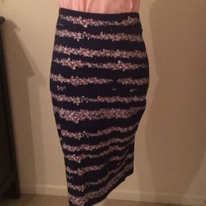 Pixley knee length pencil skirt